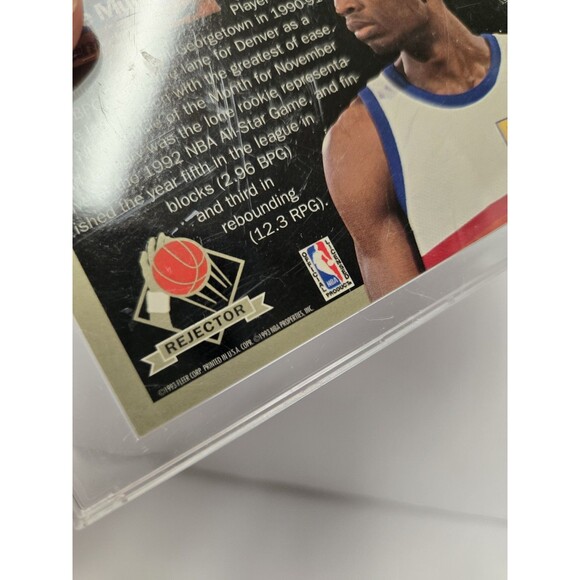 1992-93 Fleer Ultra Rejector Dikembe Mutombo #2 HOF - Picture 3 of 3